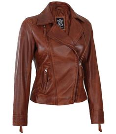 Women's Brown Leather Jacket
It's never too late to rock a brown leather jacket! With its feminine details and edgy moto style, this jacket is a perfect choice for all occasions. This leather jacket is sure to stand out. Featured with front zipper closure, zipper pockets, and front zipper closure, this jacket boasts style and functionality. Camel Leather Jacket, Asymmetrical Leather Jacket, Black Leather Blazer, Womens Moto Jacket, Tan Leather Jackets, Black Leather Biker Jacket, Womens Biker Jacket, Faux Leather Coat, Leather Outerwear