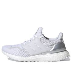 adidas NASA x Womens WMNS UltraBoost 5.0 DNA 'Cloud ' Cloud White/Cloud White/Grey One Marathon Running Shoes/Sneakers White Athleisure Sneakers With Boost Midsole, White Athleisure Sneakers, Sporty Breathable Summit White Sneakers, White Athleisure Sneakers With Athletic Fit, White Adidas Sneakers With Boost Midsole For Sports, Sporty Air Max Cushioned Sneakers In Summit White, Sporty Air Max Sneakers In Summit White, Sporty Summit White Sneakers With Air Max Cushioning, Summit White Athleisure Sneakers For Light Sports