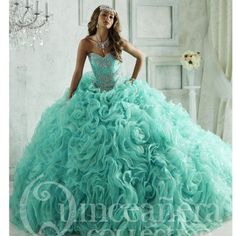 This Dreamy Sparkling Strapless Quinceanera Ball Gown Has A Jeweled Corset With Sweetheart Neckline And Swirling Heart Design With An Adjustable And Lace-Up Back. This Dress Will Make You Look And Feel Like A Fairy Tale Princess. Quinceanera Collection, Elegant Ball Gowns, Organza Skirt, Quinceanera Ideas, Quince Ideas, Ball Gown Skirt, Quinceanera Dress, Sweet 15, Quince Dresses