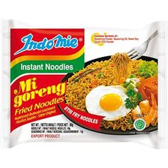 instant noodles with an egg on top