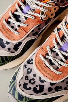 Flower Mountain Kotetsu Animal Print Trainers | Anthropologie UK Black Friday Shopping List, Urban Shoes, Flower Mountain, Anthropologie Uk, Animal Print Pattern, Animal Prints Pattern, Fabulous Shoes, Best Sneakers, Lace Fashion