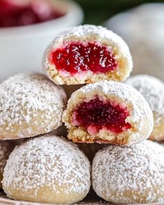 Light, fluffy, and deliciously filled—these Raspberry Almond Snowballs are a taste of pure bliss! Perfect for sharing or savoring solo. 💫🍪 #AlmondSnowballs #RaspberryLove #SweetAndNutty #BiteOfBliss #HolidayBakingEssentials #CookiesWithHeart #HiddenFilling #SeasonalFlavors #TisTheSeason #YummyInEveryBite Almond Snowball Cookies, Cozy Afternoon, Raspberry Cookies, Raspberry Almond, Snowball Cookies, Raspberry Filling, Almond Flavor, Decadent Cakes, Christmas Food Desserts