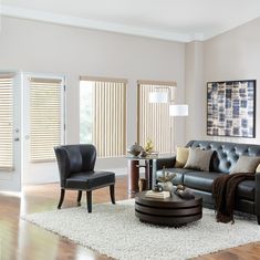 a living room filled with furniture and decor