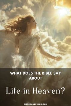 What Does the Bible Say About Life in Heaven? Bible Verses About Life, What Is Heaven, Study Notebook, Best Bible Verses, Bible Says, Bible Study Notebook, Bible Passages, Bible Lessons For Kids, Sunday School Lessons