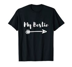 PRICES MAY VARY. Solid colors: 100% Cotton; Heather Grey: 90% Cotton, 10% Polyester; All Other Heathers: 50% Cotton, 50% Polyester Imported Pull On closure Machine Wash This shirt says My Bestie with an arrow pointing to the right Buy the set to match with your best friends or with your besty Lightweight, Classic fit, Double-needle sleeve and bottom hem Best Friend Shirts For 2, Best Friend Left, Left Arrow, Right Arrow, Friends Leave, Arrow Point, Best Friend Shirts, An Arrow, My Bestie