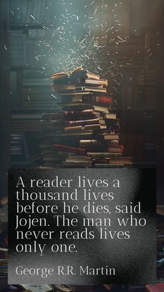 How many lives have you lived? #quoteoftheday #booksquote #reading #books #booklovers