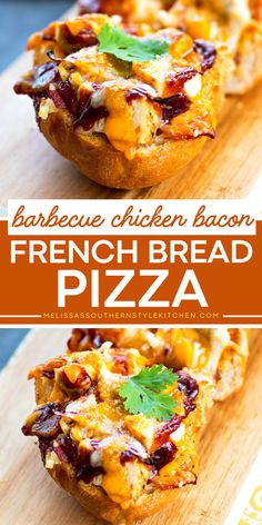 Looking for an easy meal for Father's Day? Try this Barbecue Chicken Bacon French Bread Pizza! You can use leftover or rotisserie chicken, bacon, and shredded cheese to make this homemade pizza. Add this recipe to your Father's Day dinner ideas! Leftover Barbecue Chicken Recipes, Hot Day Dinner Ideas, Leftover Shredded Chicken Recipes, Dinner Ideas For Hot Days, Leftover Shredded Chicken Recipe, Easy Barbecue Chicken, Hot Day Dinners, Leftover Bread Recipes