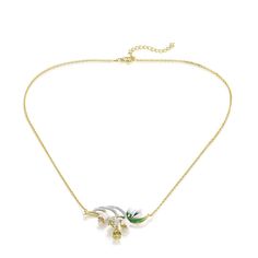 Material: 925 Sterling Silver, Gold Plated, Enamel, Cubic ZirconiaPendant Size: 4.4cm by 2.4cmLength: 45cm, 5cm extensionWeight: 6.8g Design: Handmade Silver and Enamel Flower Pendant on a Link Chain NecklaceColor: White, Green, Yellow GoldPart of Hermance Earrings, Ring and Necklace Set Sterling Silver Pendant Necklace, Plated, Sterling Silver Plated Pendant Necklace, White Plated Pendant Necklaces, White Plated Pendant Necklace, Elegant Enamel Jewelry With Lobster Clasp, White Plated Necklaces As Gift, Elegant Enamel Flower Pendant Jewelry, White Diamond Pendant Necklace With Clavicle Chain, Fine Jewelry White Pendant Necklace