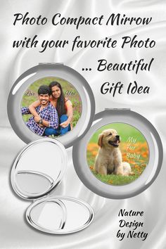 a couple and their dog are shown in this promotional photo gift box for the photographer