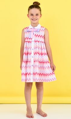 The Girls Zig Zag white, lilac and pink dress by Rochy for SS24 is a delightful and stylish choice for any young girl. With its button front detail and bow, it adds a touch of elegance to any occasion. Matching baby sibling dress is also available to order online now at Mariposa Children's Boutique. Mariposa is known for their exquisite collection of Designer Spanish Baby & Children's Wear, making it the perfect place to find high-quality and fashionable clothing for your little ones. Don't miss out on this opportunity to dress your children in these beautiful and coordinated outfits. Coordinated Outfits, White Lilac, Matching Baby, Children's Boutique, Kids Wear, Zig Zag, Order Online, Pink Dress, Perfect Place