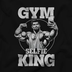 Every fitness journey tells a story, and with our "Gym Selfie King" t-shirt, you get to wear yours with pride. Meticulously crafted from premium-quality fabric, this tee offers a soft and comfortable feel against the skin, making it a perfect companion for your rigorous workouts or casual days out. The standout design not only showcases your love for the gym but also your playful side, reminding everyone that fitness is as much about having fun as it is about lifting weights. The retaili fit of this tee subtly accentuates your physique, allowing you to display the fruits of your hard work. Beyond its comfort and style, the t-shirt boasts impressive durability, ensuring it remains a staple in your wardrobe for a long time, even with regular wear. Whether you're the one snapping selfies betw Fitness Influencer, You're The One, King Tshirt, Gym Selfie, Workout Wardrobe, Lifting Weights, Gym Design, Gym Style, Strike A Pose