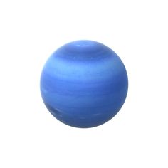 a blue ball on a white background