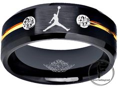 Air Jordan Logo Ring #jordan #airjordan #michaeljordan #jordans #ncaa #nba #chicago #bulls #chicagobulls #northcarolina #tarheels Air Jordan Ring: Elevate Your Style with a Slam Dunk of Sophistication Calling all sneakerheads, basketball lovers, and style enthusiasts—your ultimate accessory has arrived! Introducing the Air Jordan Ring, a must-have for anyone who knows that greatness isn’t just on the court; it’s in the details. Crafted exclusively by us, this ring is more than just a piece of je Michael Jordan Rings, Jordan Necklace, Air Jordan Phone Cases, Nba Rings, Basketball Ring, Jordan Swag, Jordan Logo, Black Gold Ring, Silicone Rings