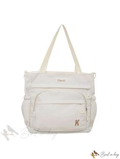 Bird in Bag - Cute Casual Student Shoulder Bag with Multi-Functional Capacity Casual Nylon Diaper Bag For Daily Use, Large Capacity Nylon Diaper Bag, Casual Nylon Diaper Bag With Large Capacity, Casual Large Capacity Nylon Diaper Bag, Casual Backpack Diaper Bag With Zipper Pocket, Casual Backpack Diaper Bag, Casual Diaper Backpack With Zipper Pocket, Casual Large Capacity Diaper Bag For Outdoor, Casual Beige Diaper Bag With Large Capacity