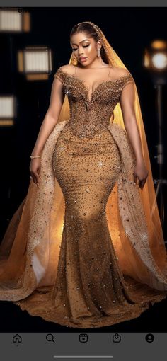 Nigerian Wedding Dresses Traditional, Nigerian Wedding Dress, African Bridal Dress, Nigerian Lace Styles Dress, Gowns Elegant, Evening Maxi Dress, African Prom Dresses, African Wedding Dress, Detachable Train