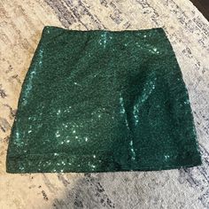 Green Sparkle Mini With Zipper And Elastic In The Waistband. Never Worn! Green Skort For Night Out, Green Stretch Skort For Party, Shiny Skirts, Sparkly Shorts, Tipsy Elves, Sparkle Skirt, Tyler The Creator, Short Skirt, Womens Skirt