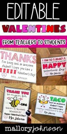 valentine's day printables for students to use on the classroom desk and give out