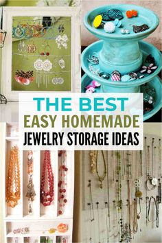 the best easy homemade jewelry storage ideas