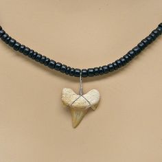 Black 4-5mm diameter Coconut Beads Necklace Pendant is a 45-65 million years old Otodus Fossil (Extinct Mackerel Shark) Tooth Each tooth WILL vary in color and shape as no two are alike The shark tooth measures 1 inch (25mm) or longer Available in lengths of 18 inches, *21inches, and *24 inches *21 and *24 have a 3 inch and 6 inch extender added to the 18 inch necklace as seen in Pic #4 In stock and shipped daily from Sunny Tropical Florida USA Black 8mm Beads Beach Jewelry, Black Beach Jewelry With 8mm Beads, Black Beaded Jewelry For Beach, 8mm Beads, Shark Tooth Necklace, Tooth Necklace, Shark Tooth, The Shark, Shark Teeth, Florida Usa