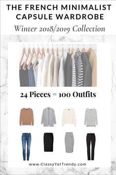 French Minimalist Wardrobe, Capsule Wardrobe Winter, French Minimalist, Minimalist Moda, Classy Yet Trendy, Fashion Capsule Wardrobe, Minimalist Capsule Wardrobe, Winter Capsule Wardrobe, Wardrobe Planning