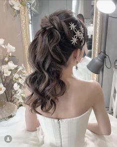 Debut Hairstyles, Reception Hairstyles, High Ponytail Hairstyles, Wedding Hair Up, Simple Prom Hair, Japanese Hairstyle, Wedding Hair Down