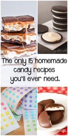 the only 15 homemade candy recipes you'll ever need