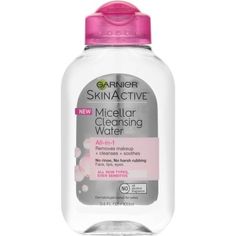 Free 2-day shipping on qualified orders over $35. Buy Garnier SkinActive Micellar Cleansing Water All-in-1 Cleanser & Makeup Remover, 3.4 Fl Oz at Walmart.com Garnier Micellar Water, Garnier Micellar Cleansing Water, Garnier Skinactive, Garnier Micellar, Drugstore Skincare, Garnier Skin Active, Travel Size Beauty Products, Micellar Cleansing Water, Cleansing Water