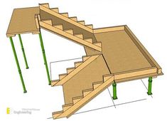 the steps are made out of plywood and wood