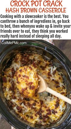 crock pot cracker hash browns casserole recipe in the slow cooker