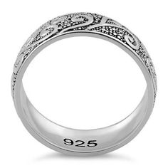 Band width: 6.5mm



Metal: 925 sterling silver

Plating: rhodium plated

Finish: high polish Intricate Rings, Quality Rings, Ring Pictures, Lovely Ring, Ring Fit, Sterling Ring, Band Ring, Rhodium Plated, Beautiful Rings