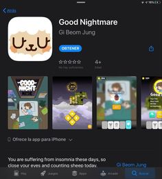 the app for good nightmare, which is also available on iphone and ipads