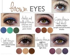 Colours that Emphasize your Eyes - Mateja's Beauty Blog Eyeshadow Brown Eyes, Brown Eyes Pop, Hazel Eye Makeup, Cute Eyeshadow Looks, Eyeshadow For Blue Eyes, Eyeshadow For Brown Eyes, Best Eyeshadow, Natural Make Up