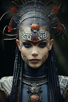 Fantasy Makeup, 판타지 아트, Character Portraits, Face Art, Dark Fantasy Art, 그림 그리기, Body Painting, Face Painting