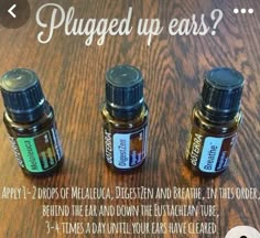 Plugged Ears, Poplin Pants, Doterra Oils Recipes, Aromatherapy Recipes