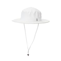 Brand New One Size White Panama Hat With Curved Brim For Outdoor, White Adjustable Fit Bucket Hat For Vacation, Adjustable Fit White Bucket Hat For Vacation, Adjustable White Bucket Hat For Vacation, White Adjustable Brimmed Hat, Adjustable White Brimmed Hat, White Panama Hat With Upf 50+ For Outdoor, White Short Brim Hat For Outdoor, White Sun Hat With Short Brim For Outdoor