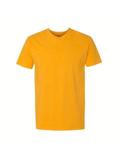 4.3 oz./yd, 100% combed ringspun cotton, 32 singles. Heather Grey is 90/10 cotton/polyester. Fabric laundered . Set-in 1x1 baby rib collar. Hemmed sleeves. Side seamed. Tear away label.Unisex Cotton T-Shirt (Gold) Mustard Yellow    Fabric   Non-Stretch  Men Clothing, size features are:Bust: ,Length: ,Sleeve Length: Yellow T Shirt, Yellow Shirts, Dark Yellow, Yellow Fabric, Men Clothing, Mustard Yellow, Next Level, Cotton T Shirt, All Fashion