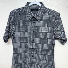 Worn Once, Brand New. Polyester Mesh Mix Full Button Down. No Stains Or Defects. Size Xs But Can Fit Xs-S. Fitted Shirt With Button Closure For Vacation, Fitted Beach Shirt With Buttons, Fitted Button Shirt For Beach, Fitted Button-up Hawaiian Shirt For Vacation, Black Fitted Top With Camp Collar, Fitted Button-up Short Sleeve Shirt For Vacation, Fitted Button-up Shirt For Vacation, Fitted Black Hawaiian Shirt With Short Sleeves, Casual Fitted Collared Shirt