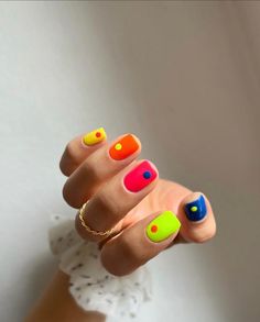 Hang Nguyen, Color Block Nails, Mens Nails, Nude Nail, Neon Nails, Manicure Y Pedicure, Funky Nails, Nail Inspiration