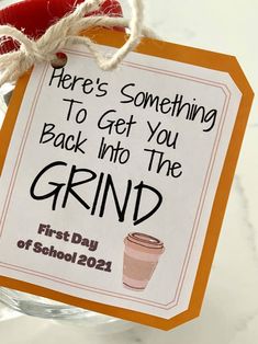 there's something to get you back into the grind first day of school