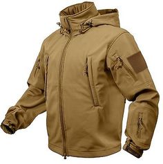 Picture 6 of 10 Tactical Nylon Windbreaker For Fall, Tactical Solid Outerwear For Outdoor Activities, Durable Tactical Windbreaker For Outdoor Activities, Combat Style Waterproof Windbreaker For Outdoor Activities, Military Style Windproof Windbreaker For Hiking, Military Style Windproof Windbreaker For Outdoor, Techwear Windbreaker With Fleece Lining For Hiking, Techwear Outerwear With Fleece Lining For Outdoor, Khaki Windbreaker With Fleece Lining For Outdoor Activities