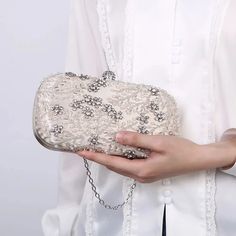 Pearl Clutch Purse Luxury Handbag Embroidery Evening Bag – Luxy Moon Pearl Clutch Bag, Wedding Clutch Purse, Wedding Applique, Purse Luxury, Beaded Clutch Bag, Pearl Clutch, Bride Bag, Clutch Bag Wedding, Bridal Handbags