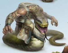 an image of a man sitting on the ground with a snake in front of him