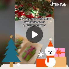 the christmas cookies are being displayed on the phone