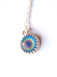 Mood Necklace. $40.00, via Etsy. Berkeley Springs Wv, Mood Necklace, Mood Stone, Mood Jewelry, Old Rings, Mood Colors, Bff Necklaces, Bangles Jewelry Designs, Charm Necklaces