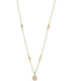 Kendra Scott Nola Crystal Pendant Necklace | Dillard's Dainty Gold-tone Sterling Silver Necklace, Dainty Gold Birthstone Necklace With Delicate Chain, Dainty Teardrop Pendant Charm Necklace With Delicate Chain, Gold Minimalist Teardrop Pendant Birthstone Necklace, Dainty Gold Teardrop Pendant Birthstone Necklace, Minimalist Gold Teardrop Pendant Birthstone Necklace, Dainty Gold Birthstone Necklace With Adjustable Chain, Dainty Teardrop Pendant Necklace In 14k Gold Filled, Dainty Gold Plated Charm Necklace With Satellite Chain