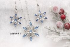 Hey, I found this really awesome Etsy listing at https://www.etsy.com/listing/752344351/sparkling-silver-and-blue-crystal Sparkling Silver Christmas Jewelry, Sparkling Snowflake Jewelry For Gifts, Blue Snowflake Sterling Silver Necklace, Blue Jewelry Christmas Gift, Blue Jewelry For Christmas Party, Blue Jewelry For Christmas Gift, Blue Christmas Jewelry For The Holidays, Blue Christmas Jewelry For The Holiday, Blue Christmas Party Jewelry