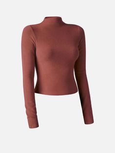 OGL Turtleneck Shirts Women Thermal Brushed Mock Neck Rib Crop Top – OGLmove Rib Crop Top, Mock Neck Crop Top, Turtleneck Shirt, Ribbed Crop Top, Cropped Tops, Neck Crop Top, Big Girl, Mock Neck Sweater, Mock Neck