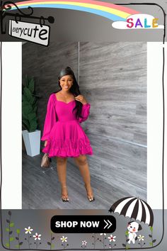 Fashion Sexy Square Neck Long Sleeve Ruffle Dress Peplum Mini Dress With Ruffles For Night Out, Fitted Long Sleeve Pink Ruffle Dress, Casual Fitted Ruffle Dress For Party, Fitted Casual Ruffle Dress For Party, Peplum Mini Dress With Ruffles For Date Night, Long Sleeve Ruffle Dress With Flirty Style, Trendy Mini Dress With Ruffles For Date Night, Flirty Long Sleeve Ruffle Dress With Ruffle Hem, Trendy Ruffled Mini Dress For Date Night