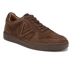 Step out in style with the Vionic men's suede lace-up fashion sneaker, Lucas Court. This versatile sneaker features a perforated toe and padded collar, offering both casual elegance and all-day comfort. From Vionic. Sneakers Looks, Men Suede, Mens Shoes Casual Sneakers, Vionic Shoes, Comfortable Sneakers, Suede Lace, Brown Suede, Look Cool, Men's Casual