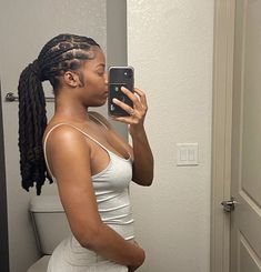 Small Long Locs Black Women, Real Locs Hairstyles For Women Long, Loc High Ponytail Styles Dreadlocks, Pretty Loc Styles For Women, Loc Rope Twist Ponytail, Chic Loc Styles, Low Pony Loc Styles, Dreads Black Women Styles, Natural Locs Hairstyles For Women Long